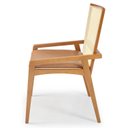 Ver imagem 5 de Kit 4 Cadeiras Madeira Maciça Encosto em Tela Assento Estofado Siena