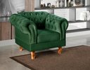 Ver imagem 2 de Conjunto 2 Poltronas Dom Pedro Cor:Veludo Verde 270