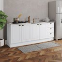Ver imagem 1 de Cozinha Compacta 2 Peças 100% MDF com Tampo para Cooktop Linha Americana