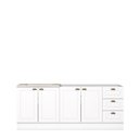 Ver imagem 2 de Cozinha Compacta Modulada 2 Peças 100% MDF com Tampo para Cooktop Americana
