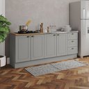 Ver imagem 1 de Cozinha Compacta 2 Peças 100% MDF com Tampo para Cooktop Americana