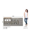 Ver imagem 4 de Cozinha Compacta Modulada 2 Peças 100% MDF com Tampo para Cooktop Americana