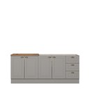 Ver imagem 3 de Cozinha Compacta 2 Peças 100% MDF com Tampo para Cooktop Americana