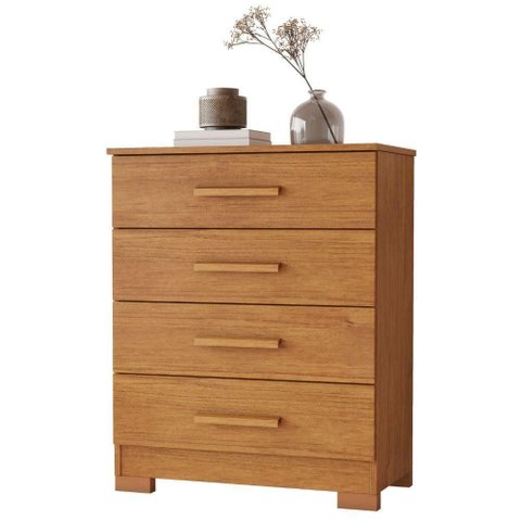 Cômoda Lídia Cinamomo 4 Gavetas Jcm Movelaria