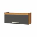 Ver imagem 2 de Armário Aéreo Geladeira Modular Nesher Burguesa Premium 80cm - Freijó/grafite