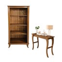 Ver imagem 3 de Aparador e Estante Vintage de Madeira Conjunto Clássico Luiz Xv Castanho