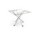 Ver imagem 4 de Conjunto: Mesa de Cozinha Volga C/ Tampo de Vidro 90cm e 4 Cadeiras Lisboa Cromada - Courano