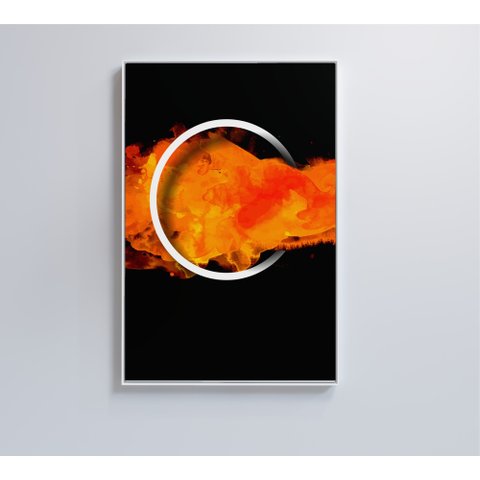 Quadro Circulo Playstation - 90x60 - Vidro Impresso