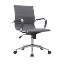 Ver imagem 2 de Kit 10 Cadeiras de Escritório Diretor Eames em Couro - Cinza