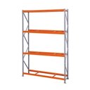 Ver imagem 1 de Mini Porta Pallet Inicial MPP4NSPI 180x80x300cm 4 Níveis Estante para Armazenagem 500kg Sa Gô