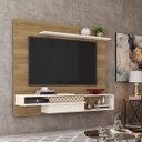 Ver imagem 2 de Painel Home Suspenso Essence para Tv até 65 Polegadas Nature Off White Liberty Móveis 180cm 1 Porta