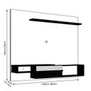 Ver imagem 3 de Painel Home Suspenso Essence para Tv até 65 Polegadas Nature Off White Liberty Móveis 180cm 1 Porta