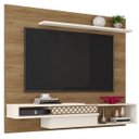 Ver imagem 1 de Painel Home Suspenso Essence para Tv até 65 Polegadas Nature Off White Liberty Móveis 180cm 1 Porta