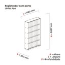 Ver imagem 3 de Registrador Aço sem Portas Rpsp Clássico