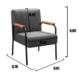 Conjunto com 2 Poltronas e Namoradeira Decorativa Jade Sala de Estar - 8