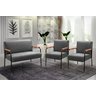 Conjunto com 2 Poltronas e Namoradeira Decorativa Jade Sala de Estar - 1