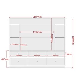 Estante Home Dinamarca para TVs de até 55 Polegadas com LED Lukaliam - 3