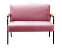 Ver imagem 5 de Conjunto com 2 Poltronas e Namoradeira Decorativa Jade Sala de Estar Rosa