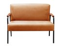Ver imagem 5 de Conjunto com 2 Poltronas e Namoradeira Decorativa Jade Sala de Estar Laranja Terracota