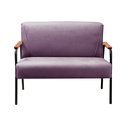 Ver imagem 5 de Conjunto com 2 Poltronas e Namoradeira Decorativa Jade Sala de Estar Roxo