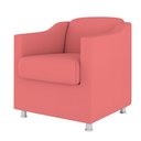 Ver imagem 2 de Poltrona Decorativa para Sala, Escritorio, Recepção Tila Suede Rosa
