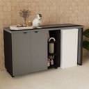 Ver imagem 1 de Armário Frigobar Industrial com Armário 2 Portas 180cm Corporate Cinza