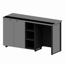 Ver imagem 7 de Aparador Frigobar de Embutir Direito com Armário 2 Portas com Pés em Metal Corporate