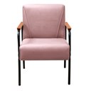 Ver imagem 7 de Conjunto com 2 Poltronas e Namoradeira Decorativa Jade Sala de Estar Rosa Rose