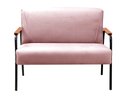 Ver imagem 5 de Conjunto com 2 Poltronas e Namoradeira Decorativa Jade Sala de Estar Rosa Rose