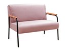 Ver imagem 4 de Conjunto com 2 Poltronas e Namoradeira Decorativa Jade Sala de Estar Rosa Rose