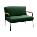 Ver imagem 4 de Conjunto com 2 Poltronas e Namoradeira Decorativa Jade Sala de Estar Verde