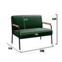 Ver imagem 3 de Conjunto com 2 Poltronas e Namoradeira Decorativa Jade Sala de Estar Verde