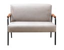 Ver imagem 5 de Conjunto com 2 Poltronas e Namoradeira Decorativa Jade Sala de Estar Cinza Capuccino