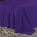 Ver imagem 2 de Jogo de Cama Casal Viúva Nobre 4 Peças Malha 100% Algodão - Roxo / Preto