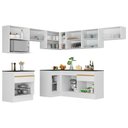 Ver imagem 5 de Cozinha Completa Compacta Armário Canto FL2106 Veneza Multi Branco/Dourado