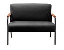 Ver imagem 5 de Conjunto com 2 Poltronas e Namoradeira Decorativa Jade Sala de Estar Preto