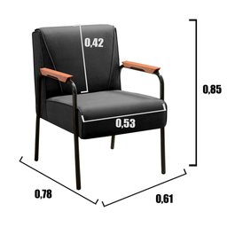 Conjunto com 2 Poltronas e Namoradeira Decorativa Jade Sala de Estar - 8