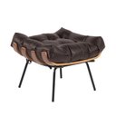 Ver imagem 2 de Puff de Couro Legítimo Costela