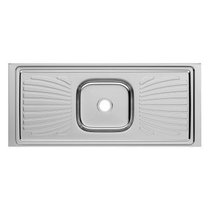 Pia para Cozinha Monobloco Inox 120x53cm Forminox