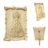 Adorno Pergaminho Nossa Senhora Aparecida com Strass Resina Armazém Católico 744 - 1