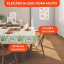 Ver imagem 2 de Toalha de Mesa 6 Lugares Lepper Pop Retangular 1,40x2,10m Algodão Poliéster Folhagem Tropical Palmas
