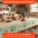 Ver imagem 3 de Toalha de Mesa 6 Lugares Lepper Pop Retangular 1,40x2,10m Algodão Poliéster Folhagem Tropical Palmas