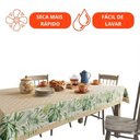 Ver imagem 4 de Toalha de Mesa 6 Lugares Lepper Pop Retangular 1,40x2,10m Algodão Poliéster Folhagem Tropical Palmas