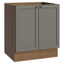 Ver imagem 1 de Balcão de Cozinha 70 cm 2 Portas (sem Tampo) Rustic/Cinza Vik Madesa