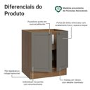 Ver imagem 3 de Balcão de Cozinha 70 cm 2 Portas (sem Tampo) Rustic/Cinza Vik Madesa