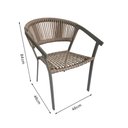 Ver imagem 4 de Kit 8 Cadeiras de Jantar Corda Náutica Nude Base Aluminio Rami Sofia Linha Plus