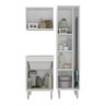 Conjunto Armários de Lavanderia com Gabinete e Tanque 45l Multimóveis Cr30041 - 4