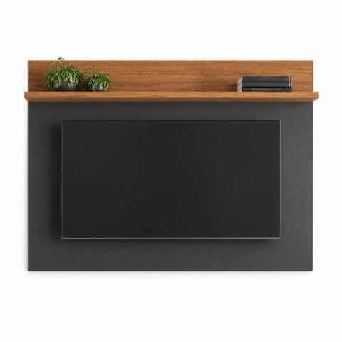 Painel para TV Smart até 50 Polegadas Nt 1185 Notável Preto/ Freijó Trend 1,35m