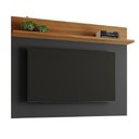 Ver imagem 3 de Painel Para TV Smart até 50 Polegadas NT 1185 Notável Preto/ Freijó Trend 1,35m