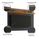 Ver imagem 5 de Painel Para TV Smart até 50 Polegadas NT 1185 Notável Preto/ Freijó Trend 1,35m